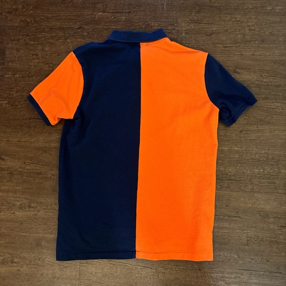 Ralph Lauren Navy and Orange Polo Shirt - Picture 2 of 3